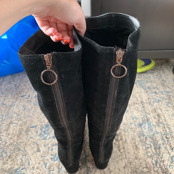 Knee High Suede Boots - Picture 3 of 6